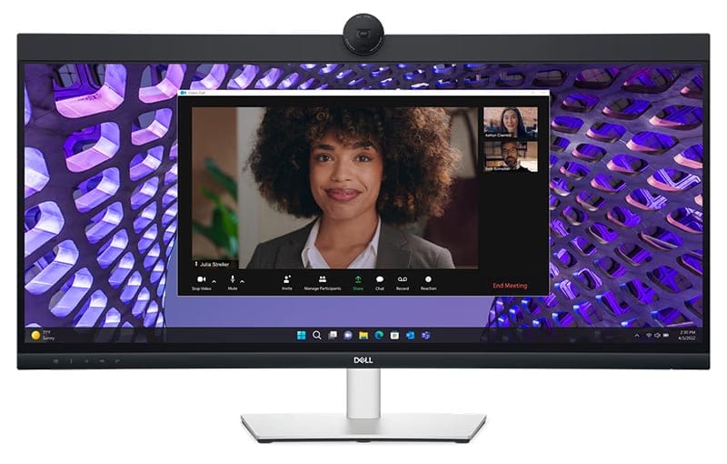 Dell Pro P3424WEB 34" WQHD IPS USB-C Curved Business Video Conferencing Monitor - 90W Power Delivery