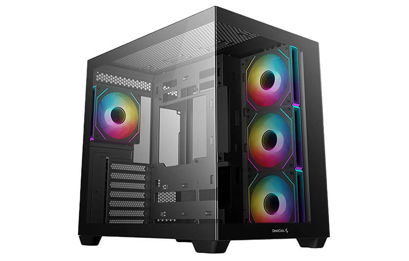 DeepCool CG530 4F Tempered Glass ATX Mid Tower Case - Black