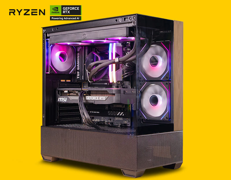 GMR Iris 5080 Gaming PC - (Ryzen 7 9850X3D | 32GB RAM | RTX 5080 16G | 2TB Gen4 NVMe SSD | 1000W Gold | Windows 11)