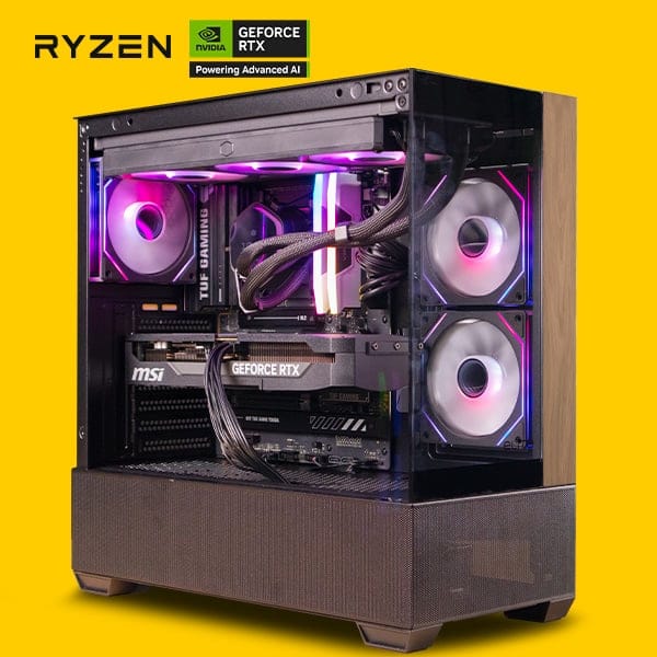 GMR Iris 5080 Gaming PC - (Ryzen 7 9850X3D | 32GB RAM | RTX 5080 16G | 2TB Gen4 NVMe SSD | 1000W Gold | Windows 11)