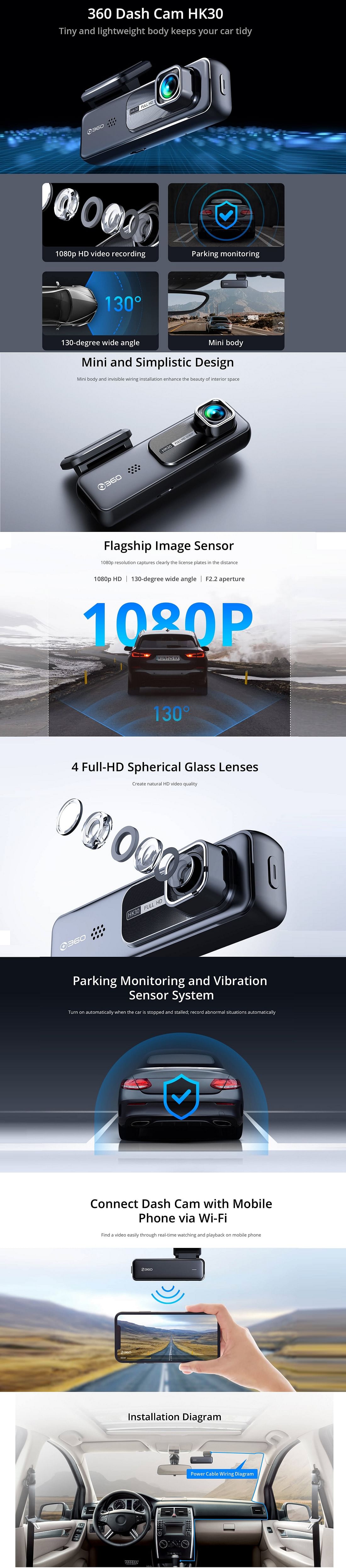 360 Dash Cam HK30