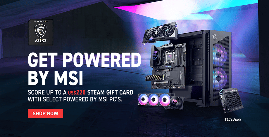 Powered by MSI Gaming Desktop