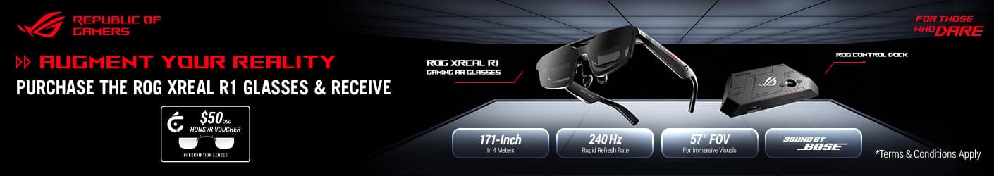 ASUS ROG XREAL R1-B Gaming AR Glasses