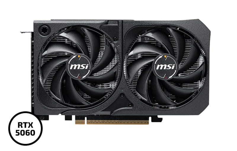 MSI GeForce RTX 5060 8GB SHADOW 2X OC Graphics Card